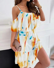 Load image into Gallery viewer, Sexy Spaghetti Strap Floral Print Dress