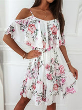 Load image into Gallery viewer, Sexy Spaghetti Strap Floral Print Dress