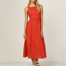 Load image into Gallery viewer, Sexy Spaghetti Strap Summer Dress New Slip Black Backless Maxi - Sophornlilly