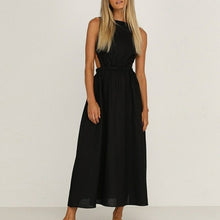 Load image into Gallery viewer, Sexy Spaghetti Strap Summer Dress New Slip Black Backless Maxi - Sophornlilly