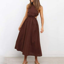 Load image into Gallery viewer, Sexy Spaghetti Strap Summer Dress New Slip Black Backless Maxi - Sophornlilly
