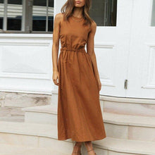 Load image into Gallery viewer, Sexy Spaghetti Strap Summer Dress New Slip Black Backless Maxi - Sophornlilly