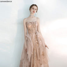 Load image into Gallery viewer, Sexy Strapless Evening Party Dress Noble Bling Celebrity Banquet Dress