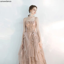 Load image into Gallery viewer, Sexy Strapless Evening Party Dress Noble Bling Celebrity Banquet Dress