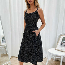 Load image into Gallery viewer, Sexy Summer Sleeveless Slip Dress Women Strapless Bow Button Loose