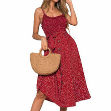 Load image into Gallery viewer, Sexy Summer Sleeveless Slip Dress Women Strapless Bow Button Loose