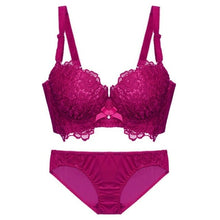 Load image into Gallery viewer, Sexy Underwear Set Push Up Bra Set For Women Underwear Lace Embroidery