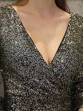 Load image into Gallery viewer, Sexy V Neck Mermaid Evening Dress Long Formal Prom Party Gown Full