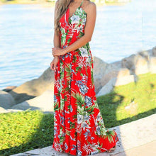 Load image into Gallery viewer, Sexy V Neck Spaghetti Strap Backless Wiggle Dress Summer Women - Sophornlilly