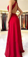 Load image into Gallery viewer, Sexy V neck Evening dress  Sleeveless Elegant Floor length long