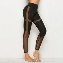 Load image into Gallery viewer, Sexy Women Leggings Gothic Insert Mesh Design Trousers Pants Black