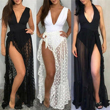 Load image into Gallery viewer, Sexy Women Mesh Sheer Beach Bikini Cover Ups Vacation Sunscreen Wrap - Sophornlilly