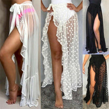 Load image into Gallery viewer, Sexy Women Mesh Sheer Beach Bikini Cover Ups Vacation Sunscreen Wrap - Sophornlilly