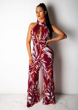 Load image into Gallery viewer, Sexy Women O neck Sleeveless Floral Print Elegant Wide Leg Summer - Sophornlilly