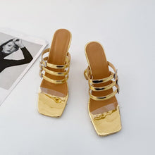 Load image into Gallery viewer, Sexy Women Pumps  Buckles Pumps Peep Toe Super High Heels Rome Style