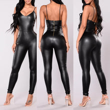 Load image into Gallery viewer, Sexy wetlook Faux Leather Catsuit PVC Latex Bodysuit Back Zipper Open