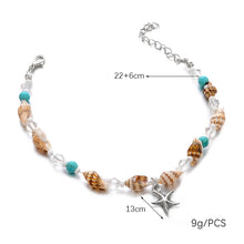 Load image into Gallery viewer, Shell Starfish Anklets