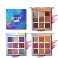 Shimmer Matte Eyeshadow Makeup Palette 9 Colors Holographic Nude Glow