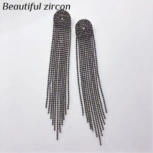 Load image into Gallery viewer, Shining Rhinestone Pendant Earrings