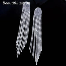 Load image into Gallery viewer, Shining Rhinestone Pendant Earrings