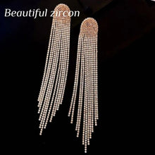 Load image into Gallery viewer, Shining Rhinestone Pendant Earrings
