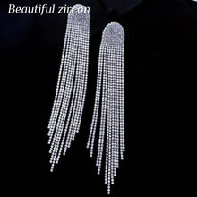 Load image into Gallery viewer, Shining Rhinestone Pendant Earrings