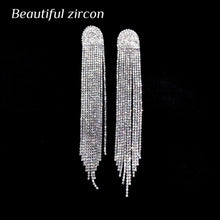 Load image into Gallery viewer, Shining Rhinestone Pendant Earrings
