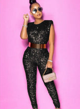 Load image into Gallery viewer, Shinning Sequins Women Jumpsuits New Three Colors Fashion Cap - Sophornlilly