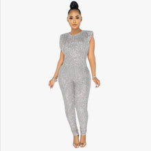 Load image into Gallery viewer, Shinning Sequins Women Jumpsuits New Three Colors Fashion Cap - Sophornlilly