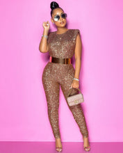 Load image into Gallery viewer, Shinning Sequins Women Jumpsuits New Three Colors Fashion Cap - Sophornlilly