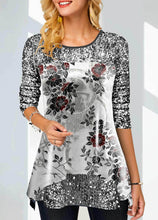 Load image into Gallery viewer, Sequins Shirt Spring Summer Blouse 3/4 Sleeve Casual