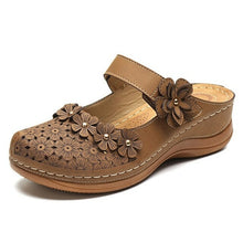 Load image into Gallery viewer, Shoes For Women Platform Sandals Hollow Flower Retro Style PU - Sophornlilly