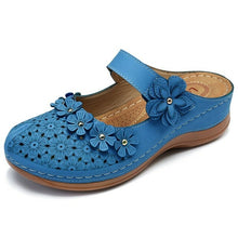 Load image into Gallery viewer, Shoes For Women Platform Sandals Hollow Flower Retro Style PU - Sophornlilly