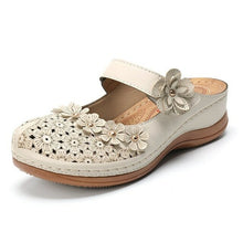 Load image into Gallery viewer, Shoes For Women Platform Sandals Hollow Flower Retro Style PU - Sophornlilly