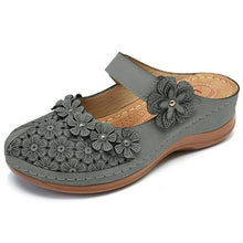 Load image into Gallery viewer, Shoes For Women Platform Sandals Hollow Flower Retro Style PU - Sophornlilly