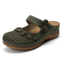 Load image into Gallery viewer, Shoes For Women Platform Sandals Hollow Flower Retro Style PU - Sophornlilly