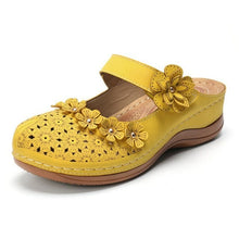 Load image into Gallery viewer, Shoes For Women Platform Sandals Hollow Flower Retro Style PU - Sophornlilly