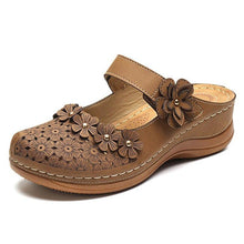 Load image into Gallery viewer, Shoes For Women Platform Sandals Hollow Flower Retro Style PU - Sophornlilly