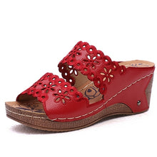 Load image into Gallery viewer, Fish Mouth Sandal Wedge