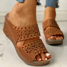 Load image into Gallery viewer, Fish Mouth Sandal Wedge