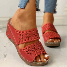 Load image into Gallery viewer, Fish Mouth Sandal Wedge