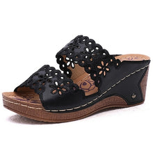 Load image into Gallery viewer, Fish Mouth Sandal Wedge