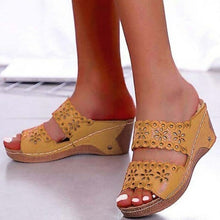 Load image into Gallery viewer, Fish Mouth Sandal Wedge