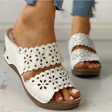 Load image into Gallery viewer, Fish Mouth Sandal Wedge
