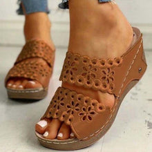 Load image into Gallery viewer, Fish Mouth Sandal Wedge