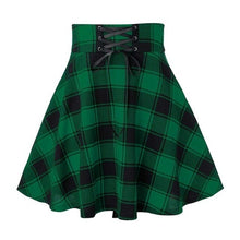 Load image into Gallery viewer, Short Skirt Grunge Pleated Plaid Women Fashion Sexy Casual