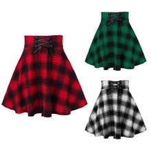 Load image into Gallery viewer, Short Skirt Grunge Pleated Plaid Women Fashion Sexy Casual