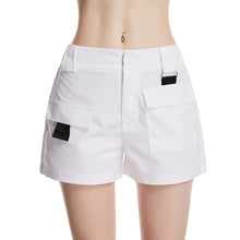 Load image into Gallery viewer, Shorts Women's White Women Short White Khaki Wide Leg Elastic Waist