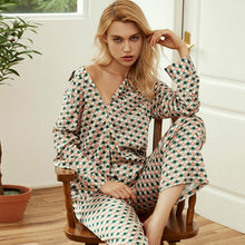 Load image into Gallery viewer, Silk Pajamas for Women Women's Clothing Spring Summer 2021 Home