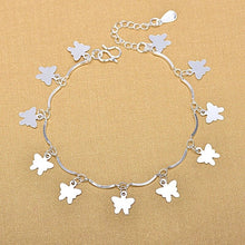 Load image into Gallery viewer, Fashion Silver Jewelry Chain Butterfly Charm Anklet